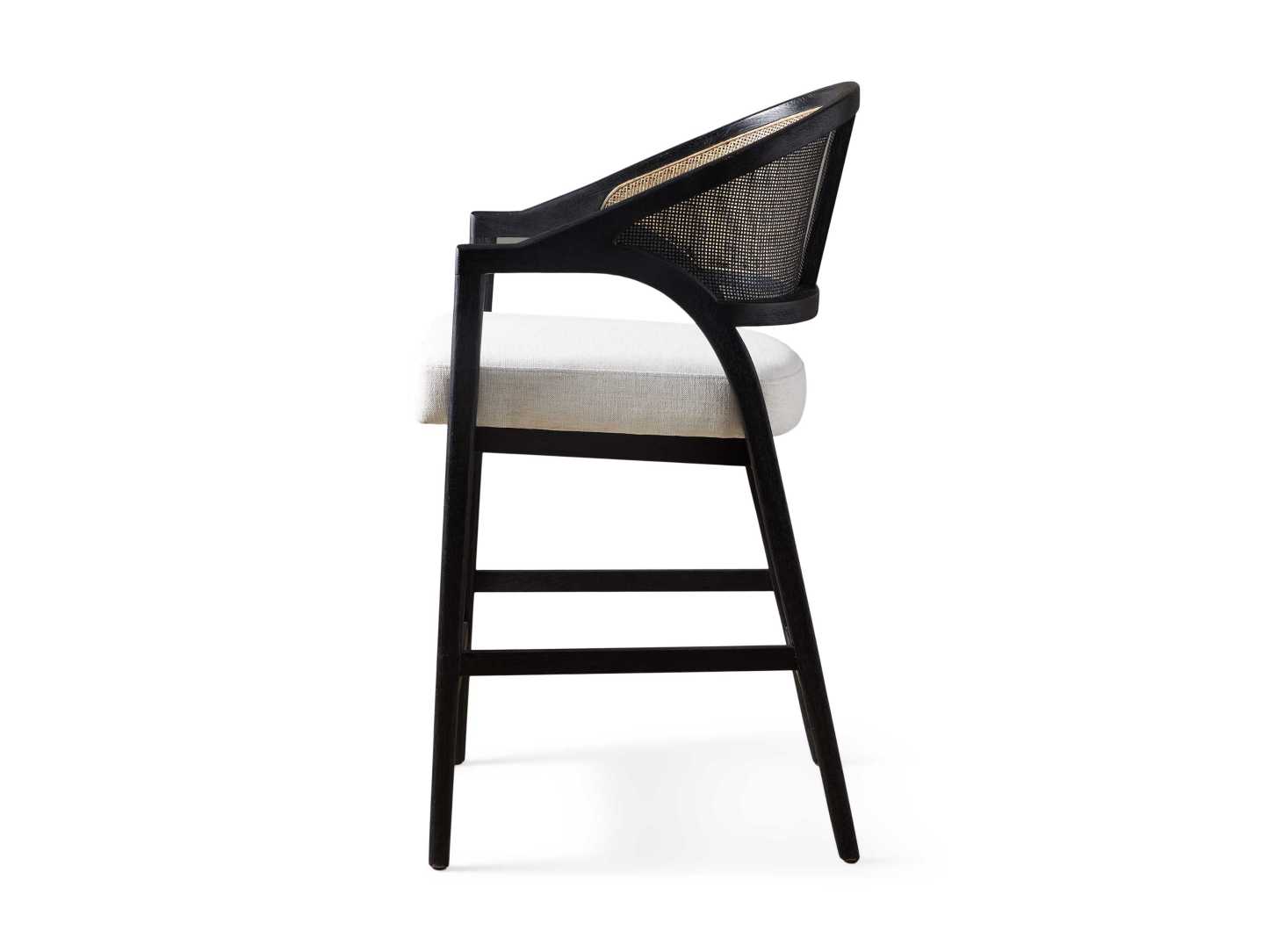 Aimee Counter Stool in Black Drifted 21.75" Width