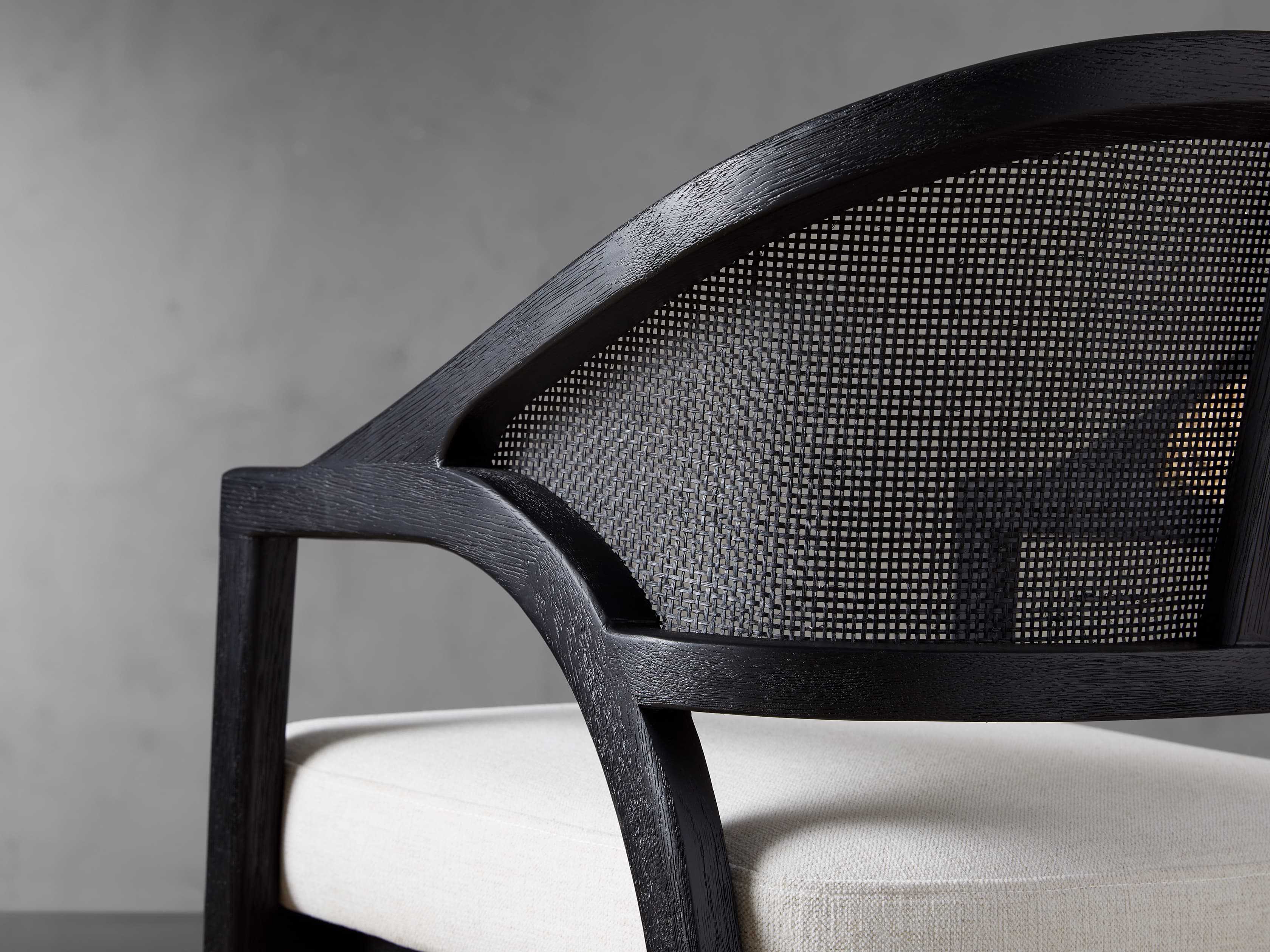 Aimee Counter Stool in Black Drifted 21.75" Width