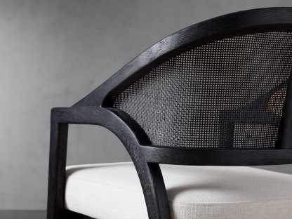 Aimee Counter Stool in Black Drifted 21.75" Width