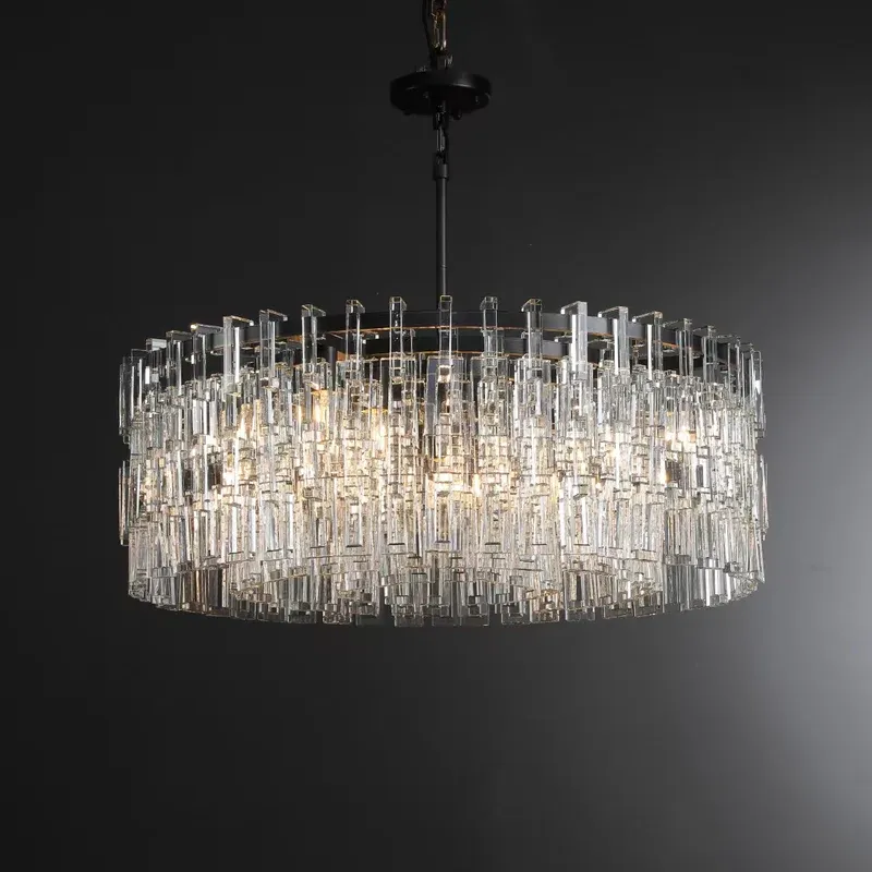 Marigold Multi-Tier Crystal Chain Round Chandelier 36"