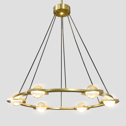 Eclatanti Crystal Ball Round Chandelier 36"