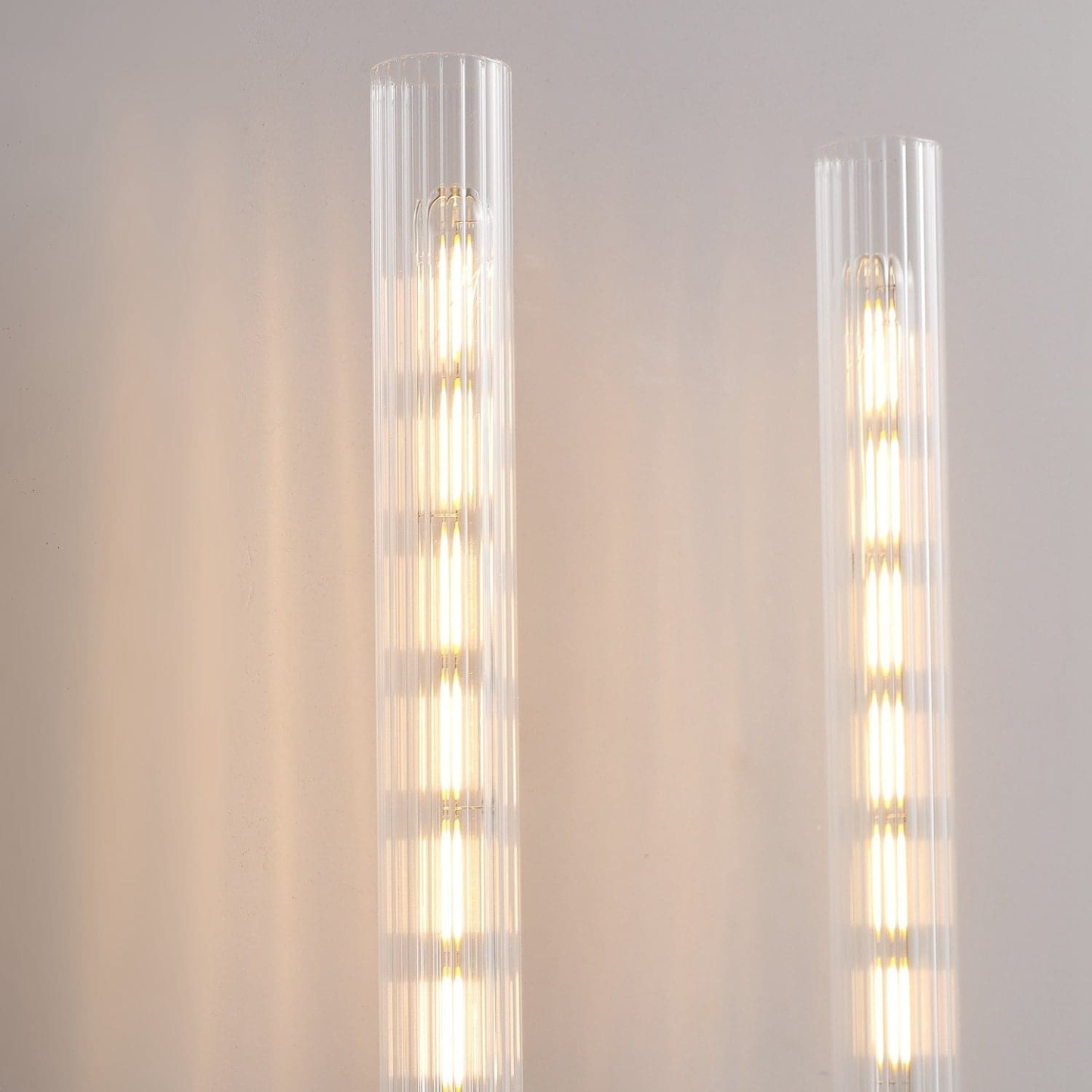 Vertical Linear Candlestick Double Head Wall Sconce