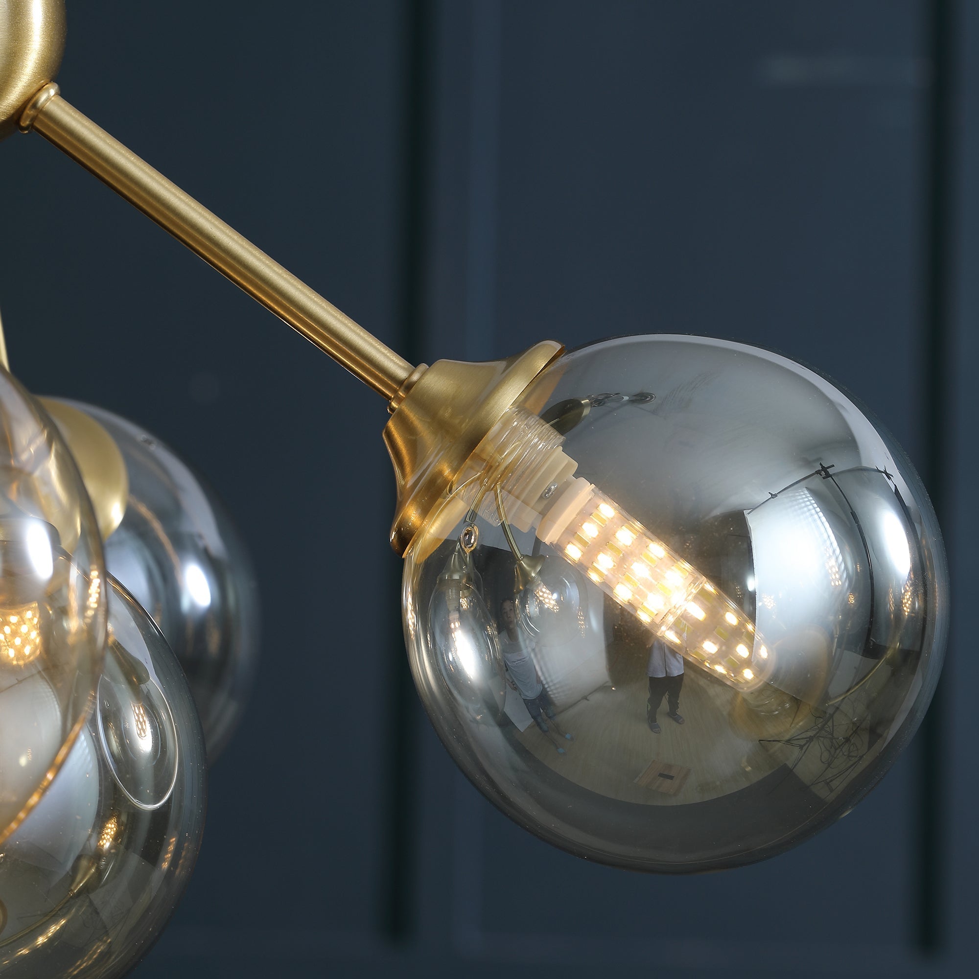 Evale Ball Gold Chandelier