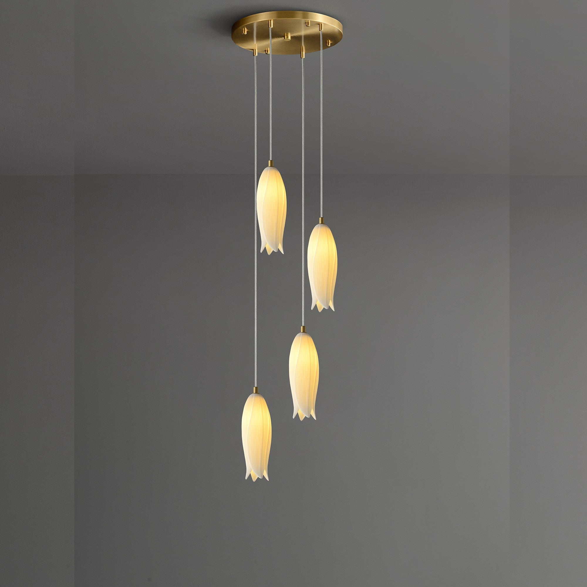 White Bud Modern Chandelier