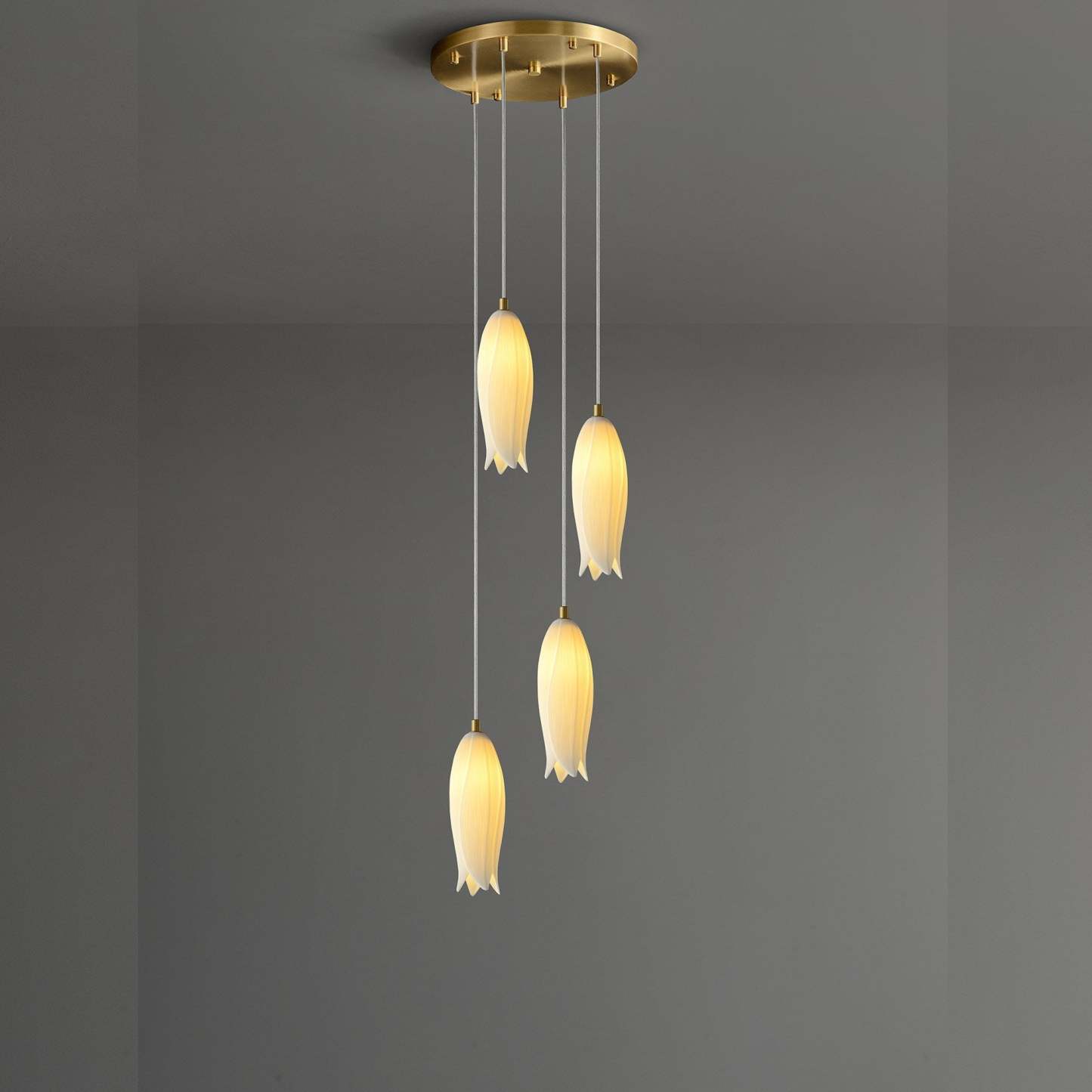 White Bud Modern Chandelier
