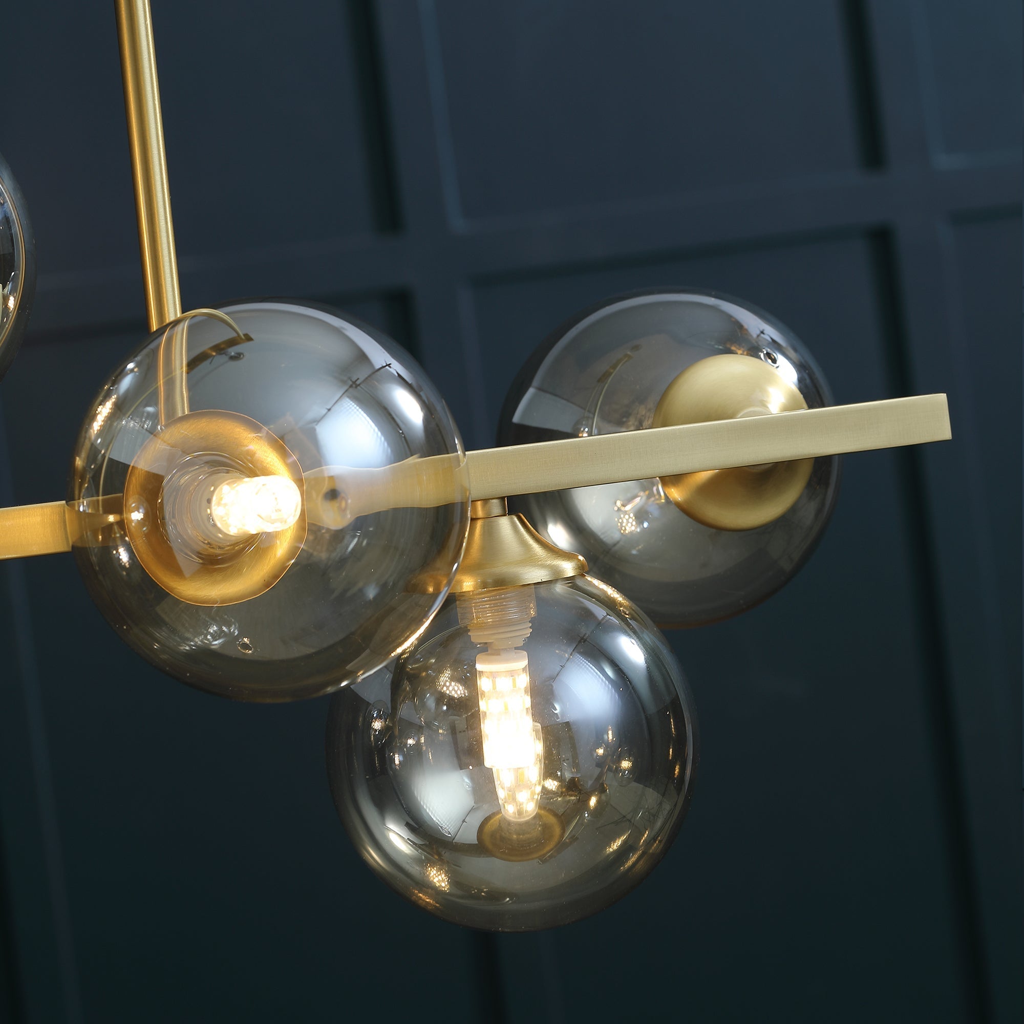 Evale Ball Gold Chandelier