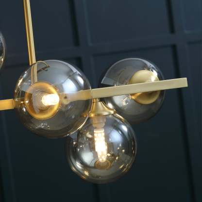 Evale Ball Gold Chandelier