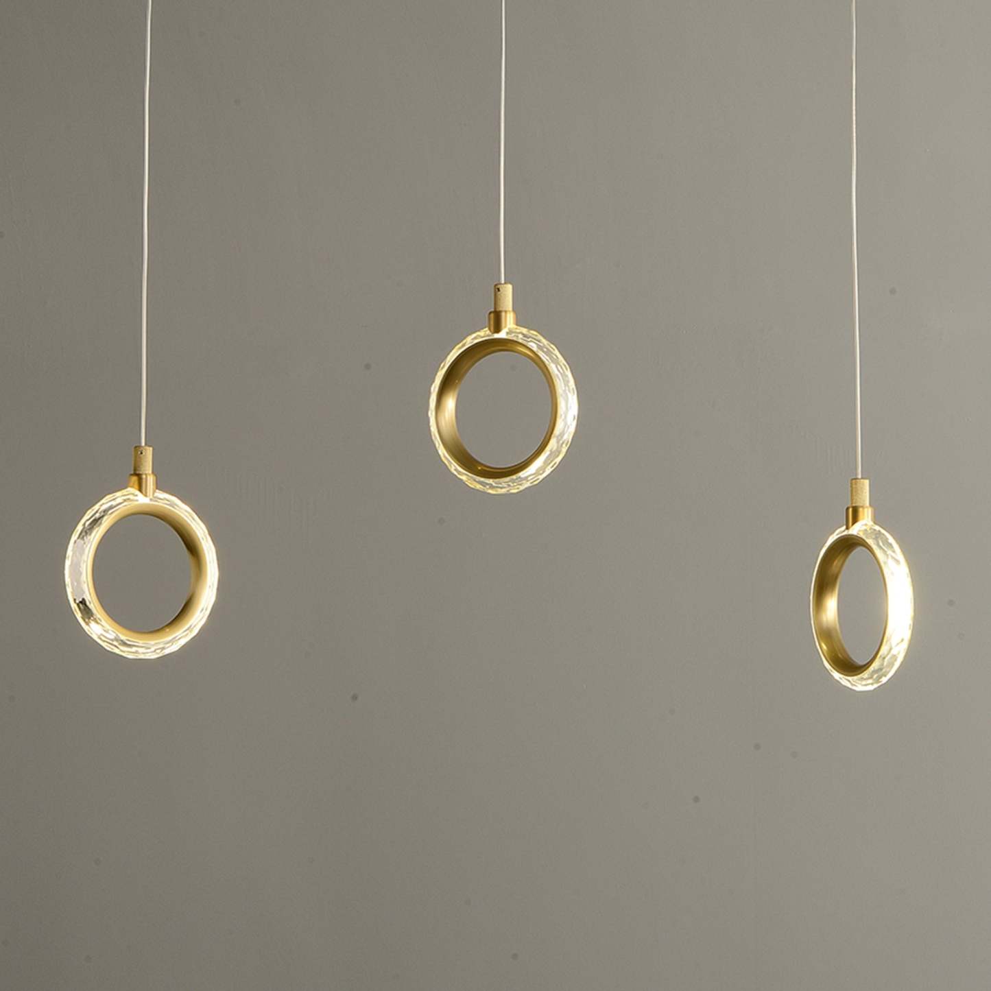 Modern Creative rectangle ring chandelier