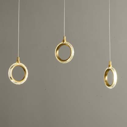 Modern Creative rectangle ring chandelier