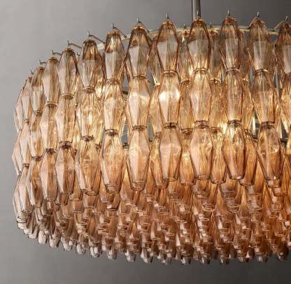 Chiara Glass Round Chandelier 47"