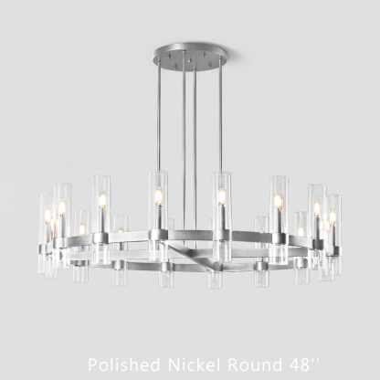 Revella Glass Cup Round Chandelier 48"