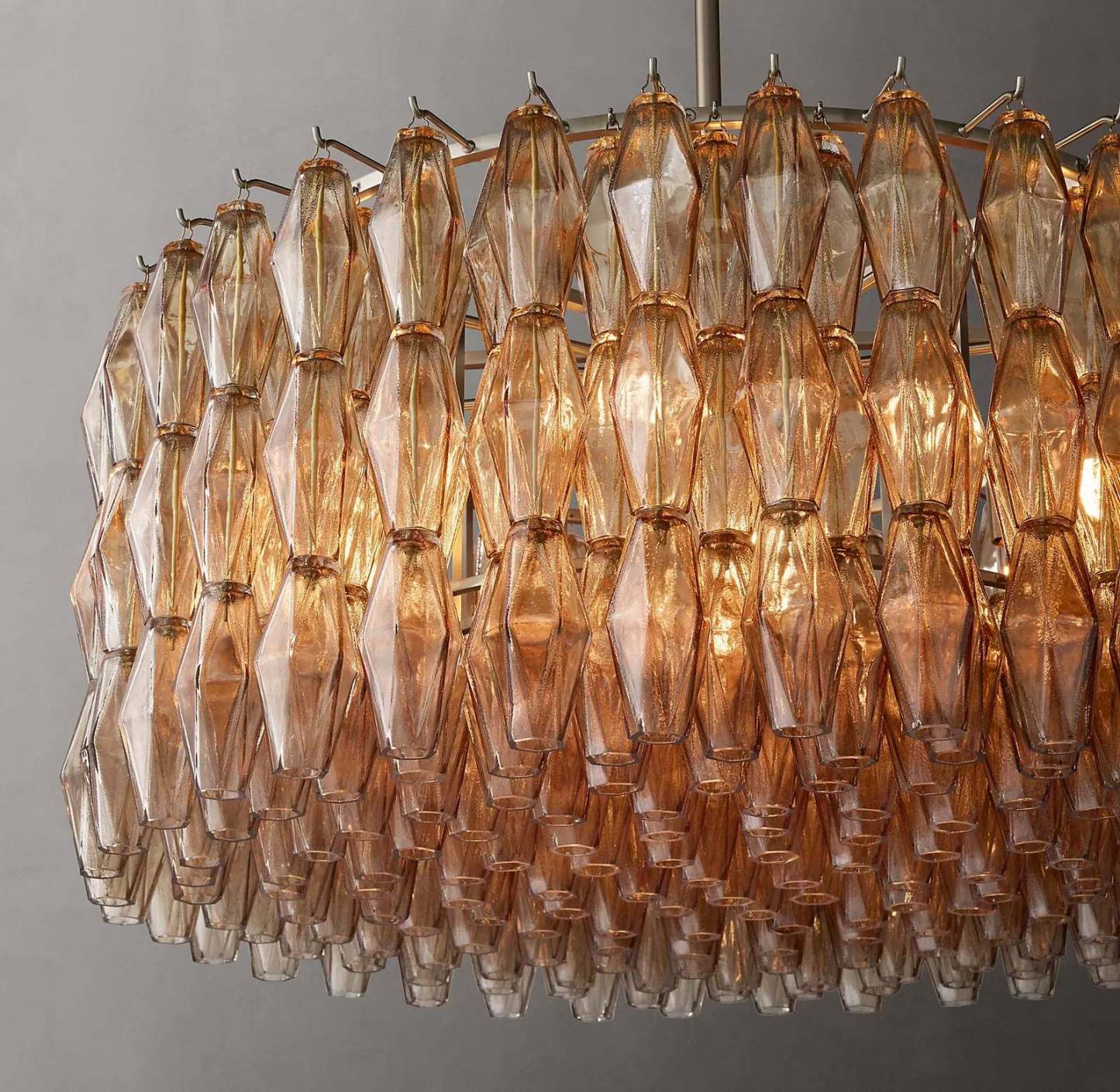 Chiara Glass Round Chandelier 37"