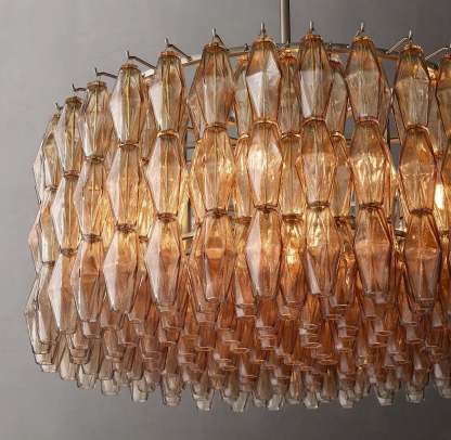 Chiara Glass Round Chandelier 37"