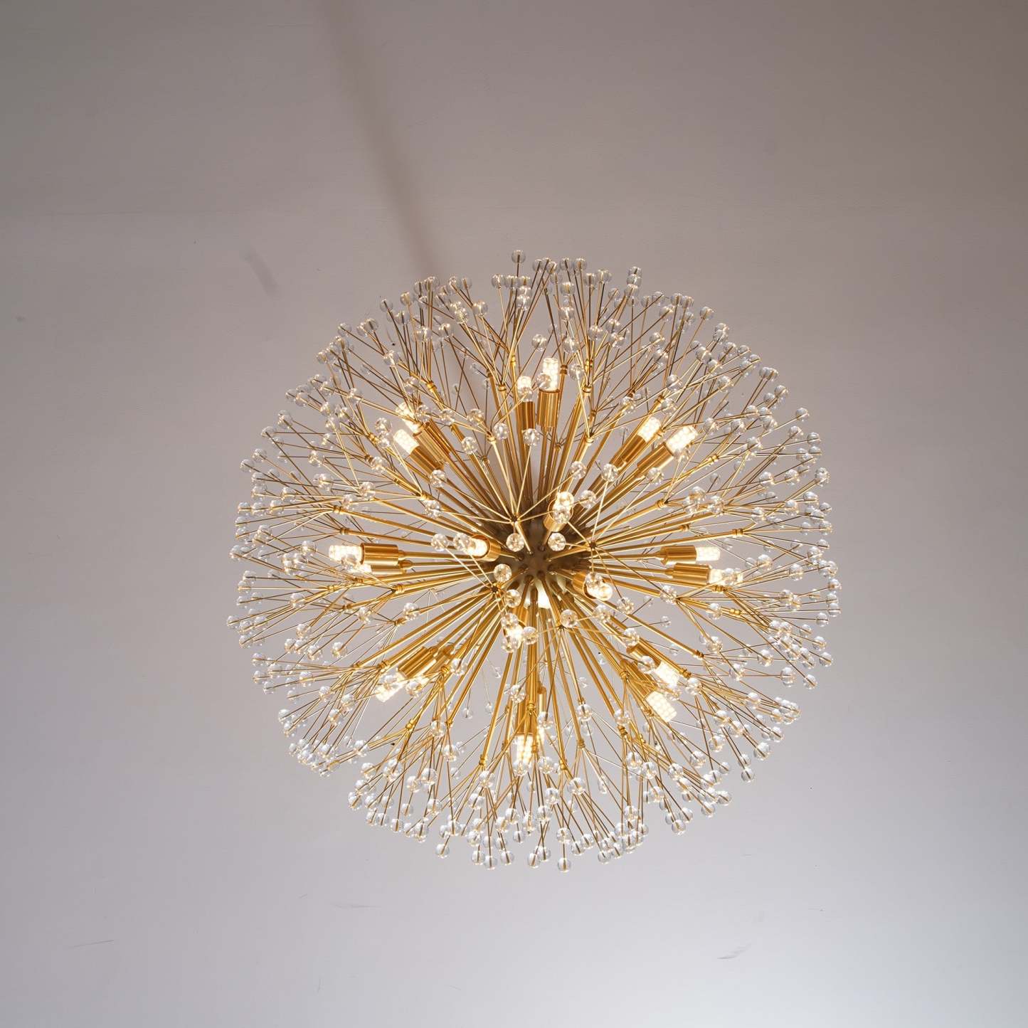 Fashion Modern Gypsophila Full Copper Chandelier