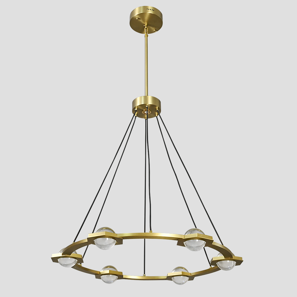 Eclatanti Crystal Ball Round Chandelier 36"