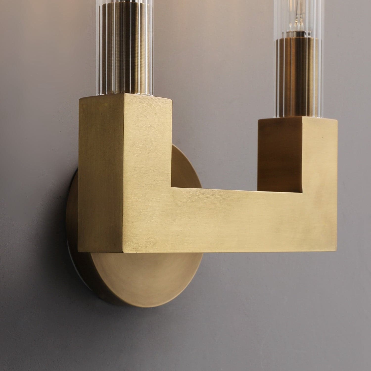 Vertical Linear Candlestick Double Head Wall Sconce