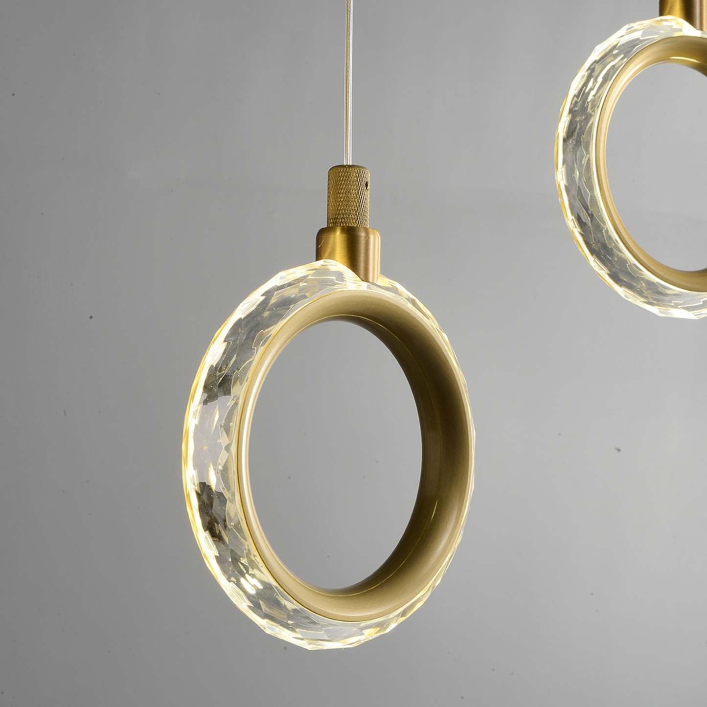 Modern Creative rectangle ring chandelier
