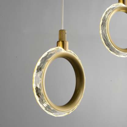 Modern Creative rectangle ring chandelier