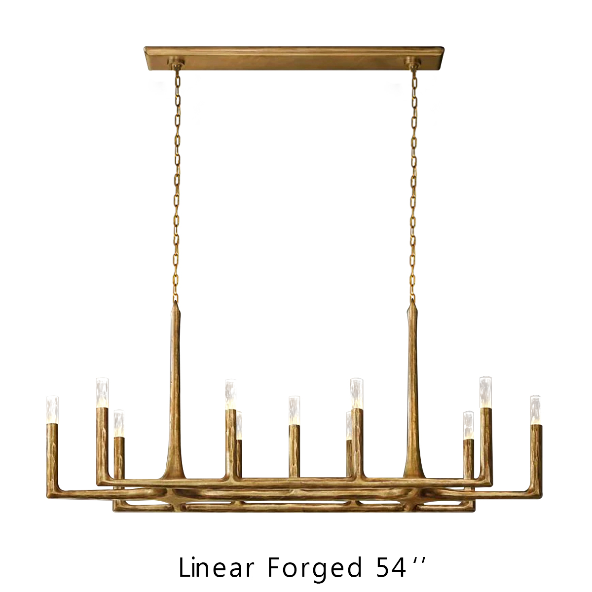 Thaddeus Linear Chandelier 54″ 11 Lights
