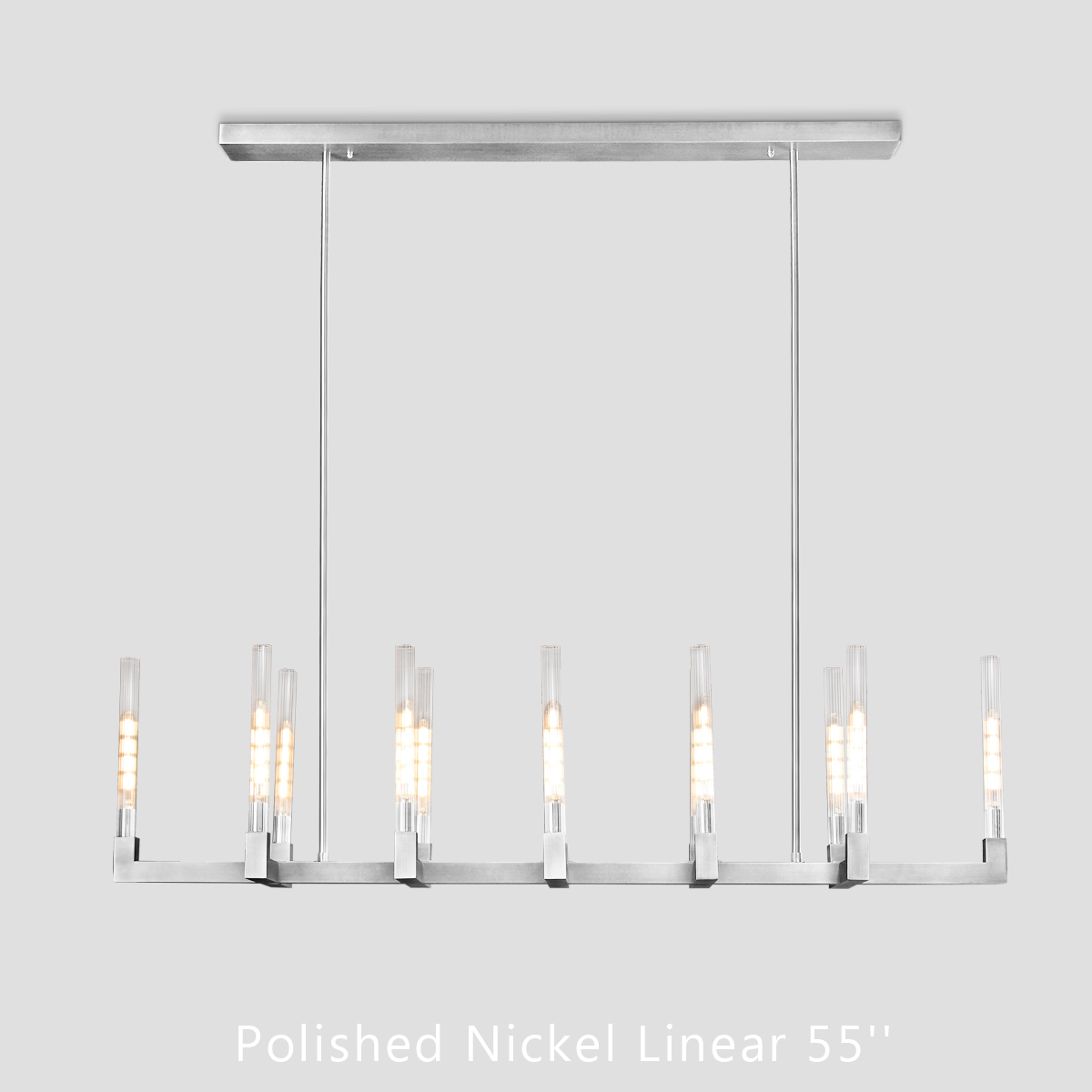Vertical Linear Candlestick Linear Chandelier 55"