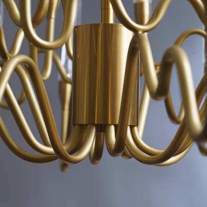 Postmodern Creative Arrow Copper  Luxury Chandelier