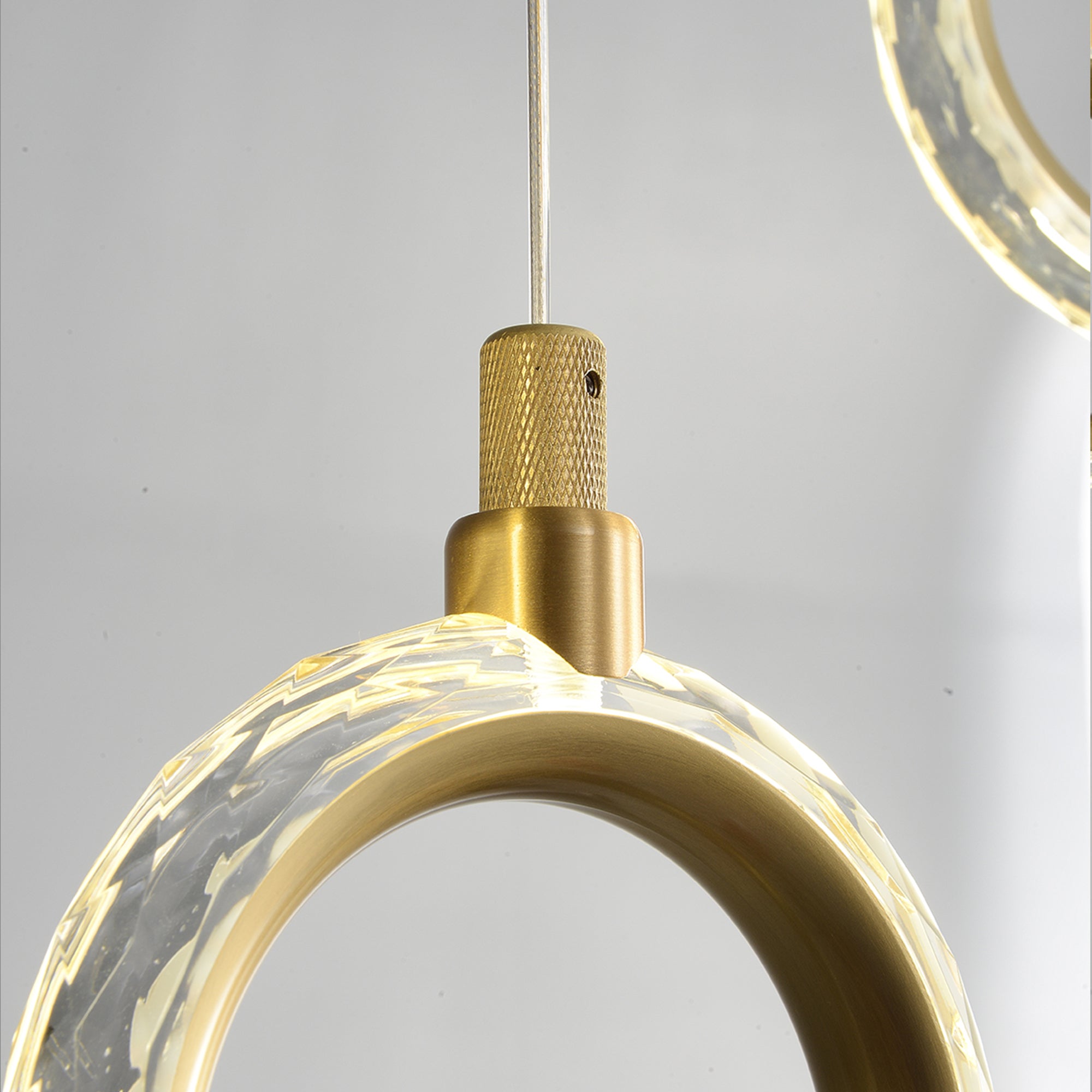 Modern Creative rectangle ring chandelier
