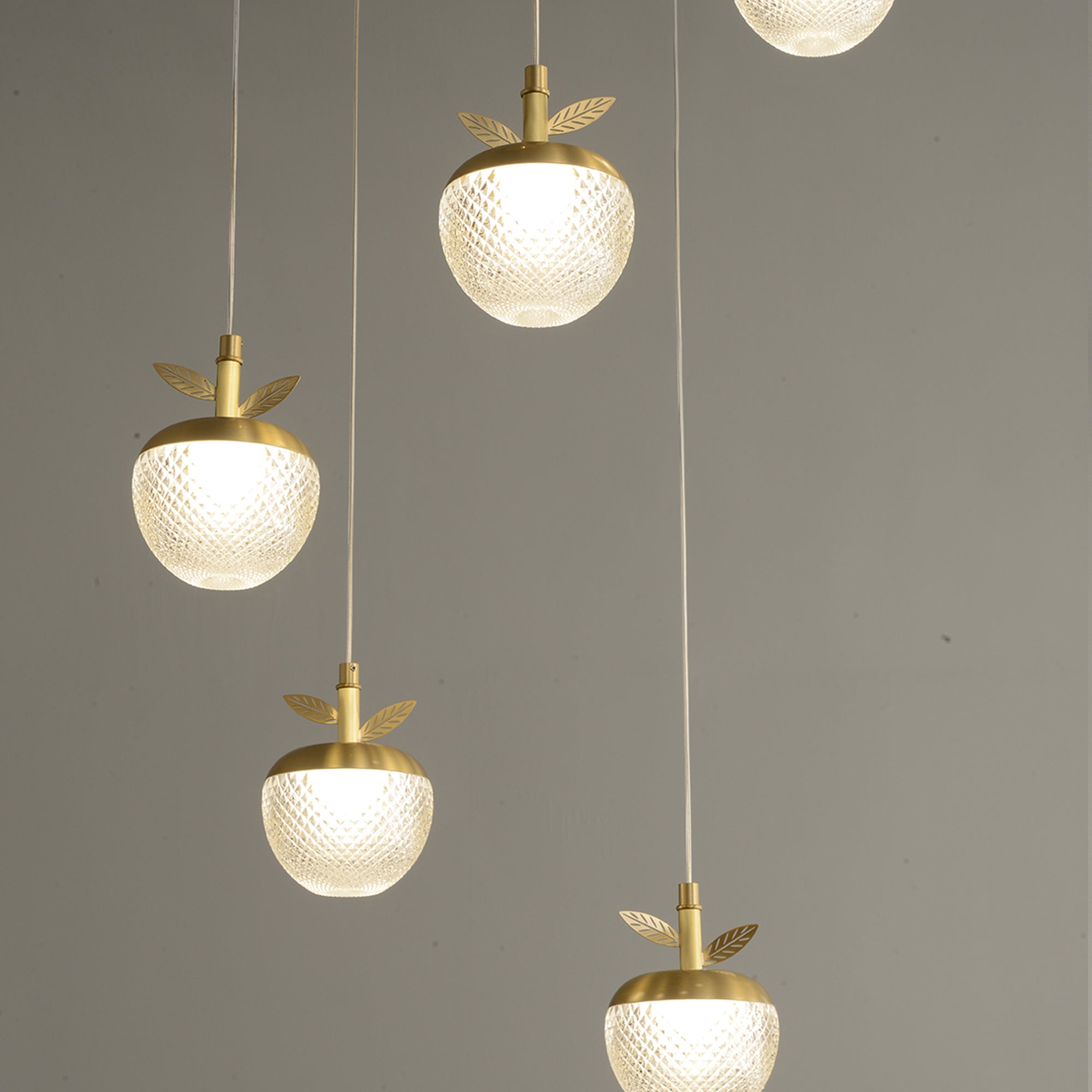 Modern Creative apple rectangle chandelier