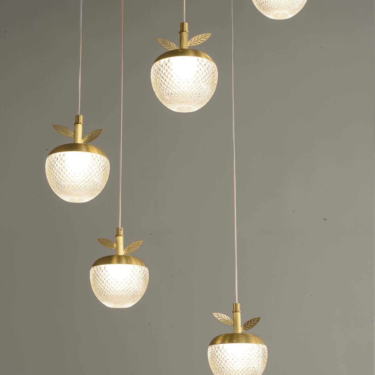 Modern Creative apple rectangle chandelier