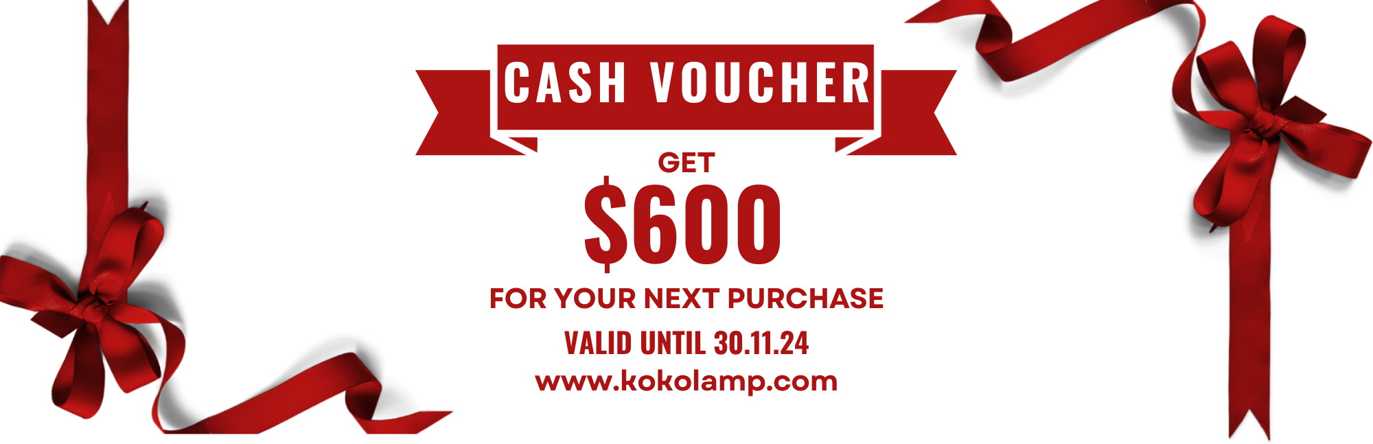 $600 Cash voucher