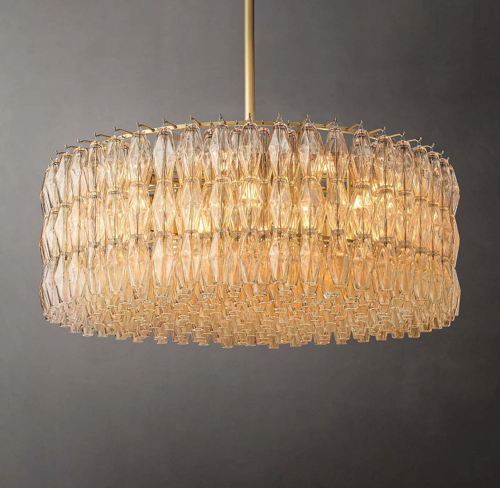 Chiara Glass Round Chandelier 47"