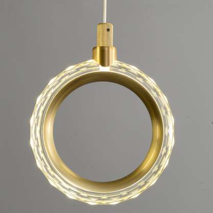 Modern Creative rectangle ring chandelier