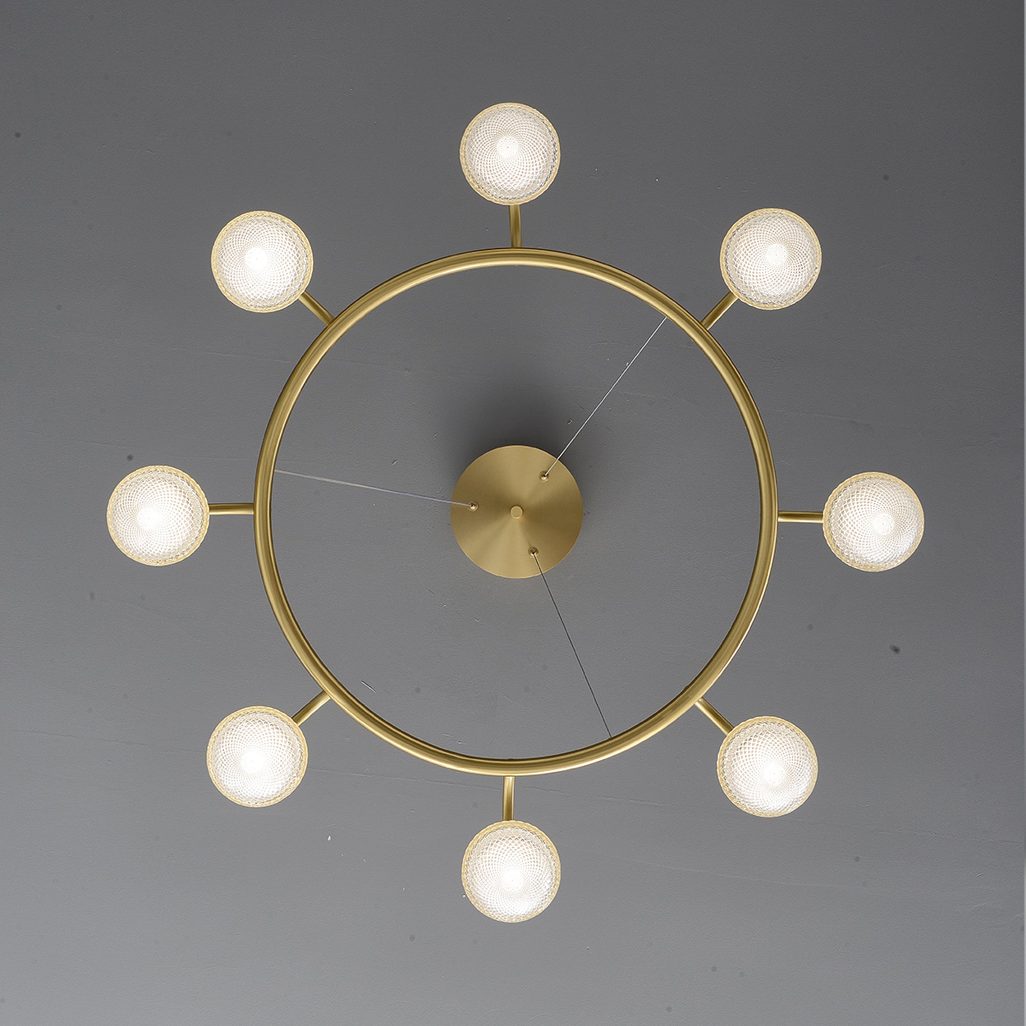 Modern creative apple ring chandelier