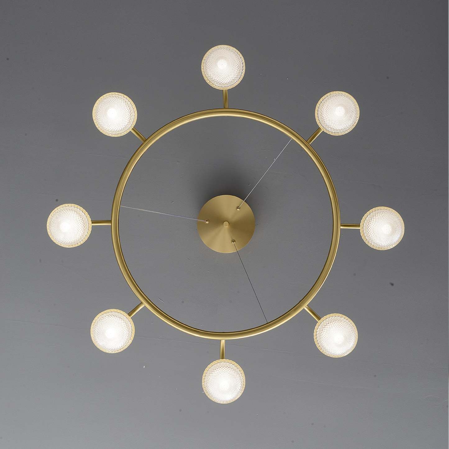 Modern creative apple ring chandelier
