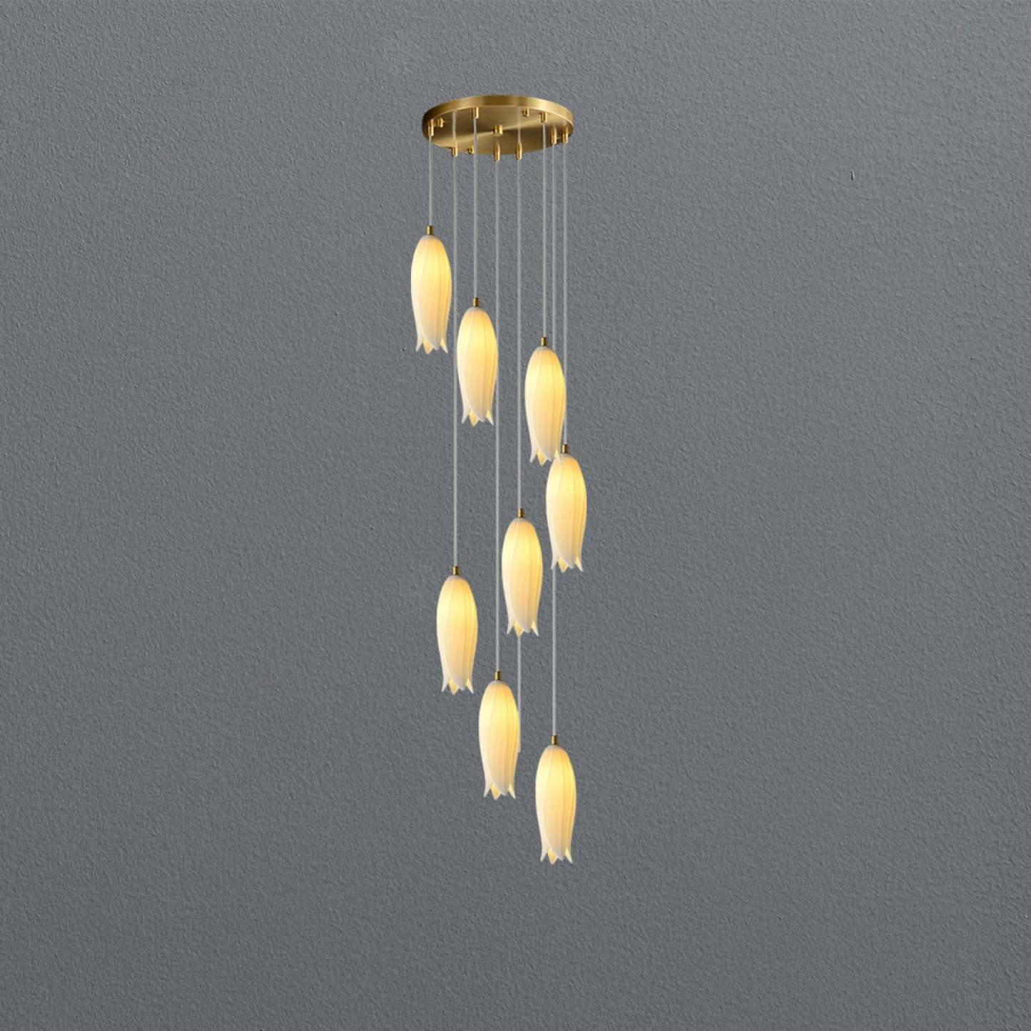 White Bud Modern Chandelier