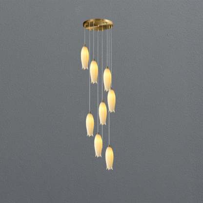 White Bud Modern Chandelier
