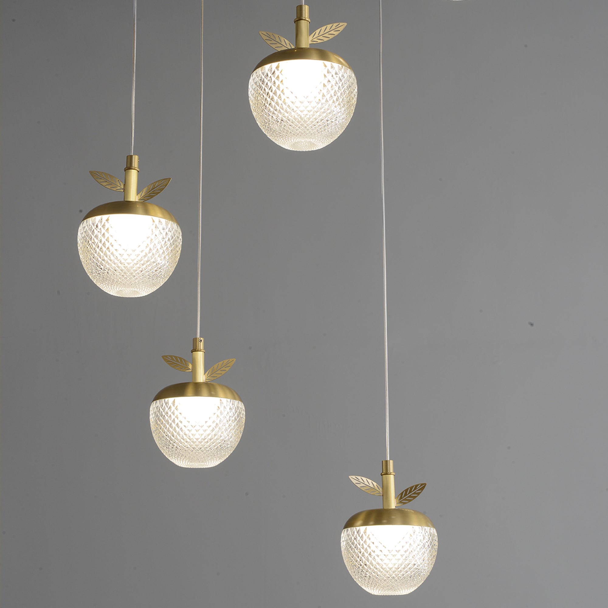 Modern Creative apple rectangle chandelier