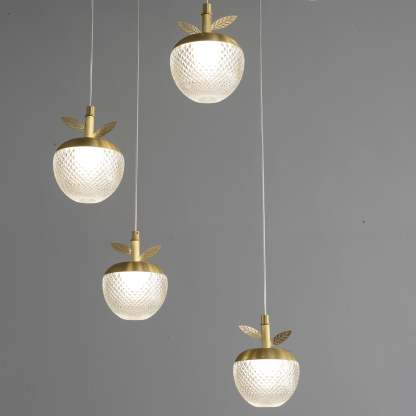 Modern Creative apple rectangle chandelier