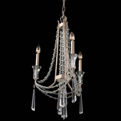 Baylor  Three Light Chandelier In Transcend Silver