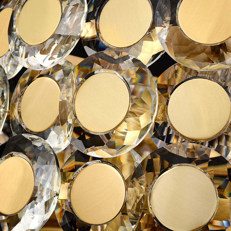 Gold Coin Crystal Chandelier