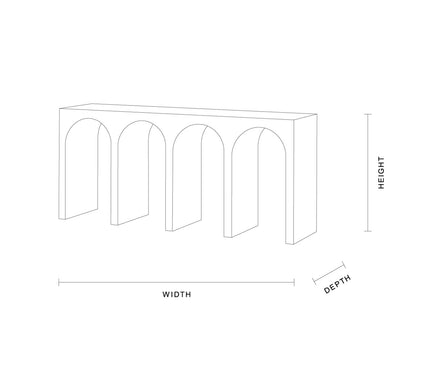 Pegasus Console Table Specifications