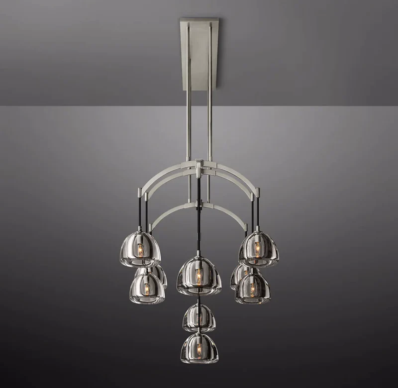 Hemispheres Linear Chandelier 54''