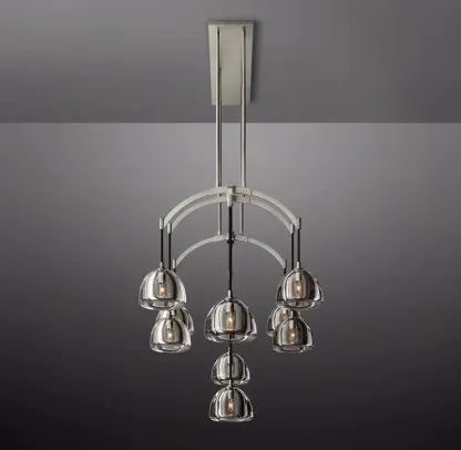 Hemispheres Linear Chandelier 54''