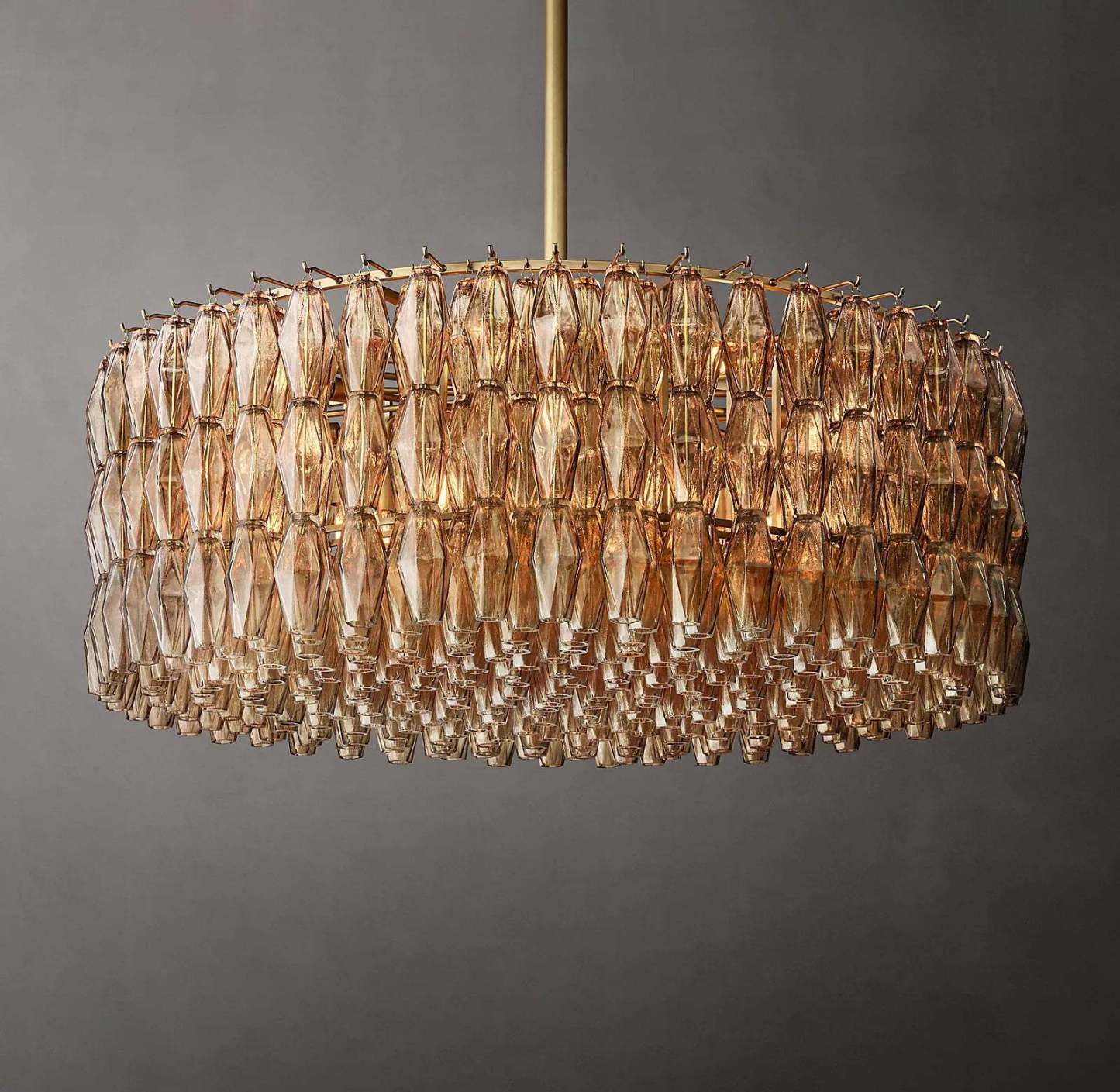 Chiara Glass Round Chandelier 47"