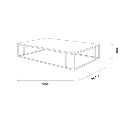 Nomad Marble Coffee Table Specifications