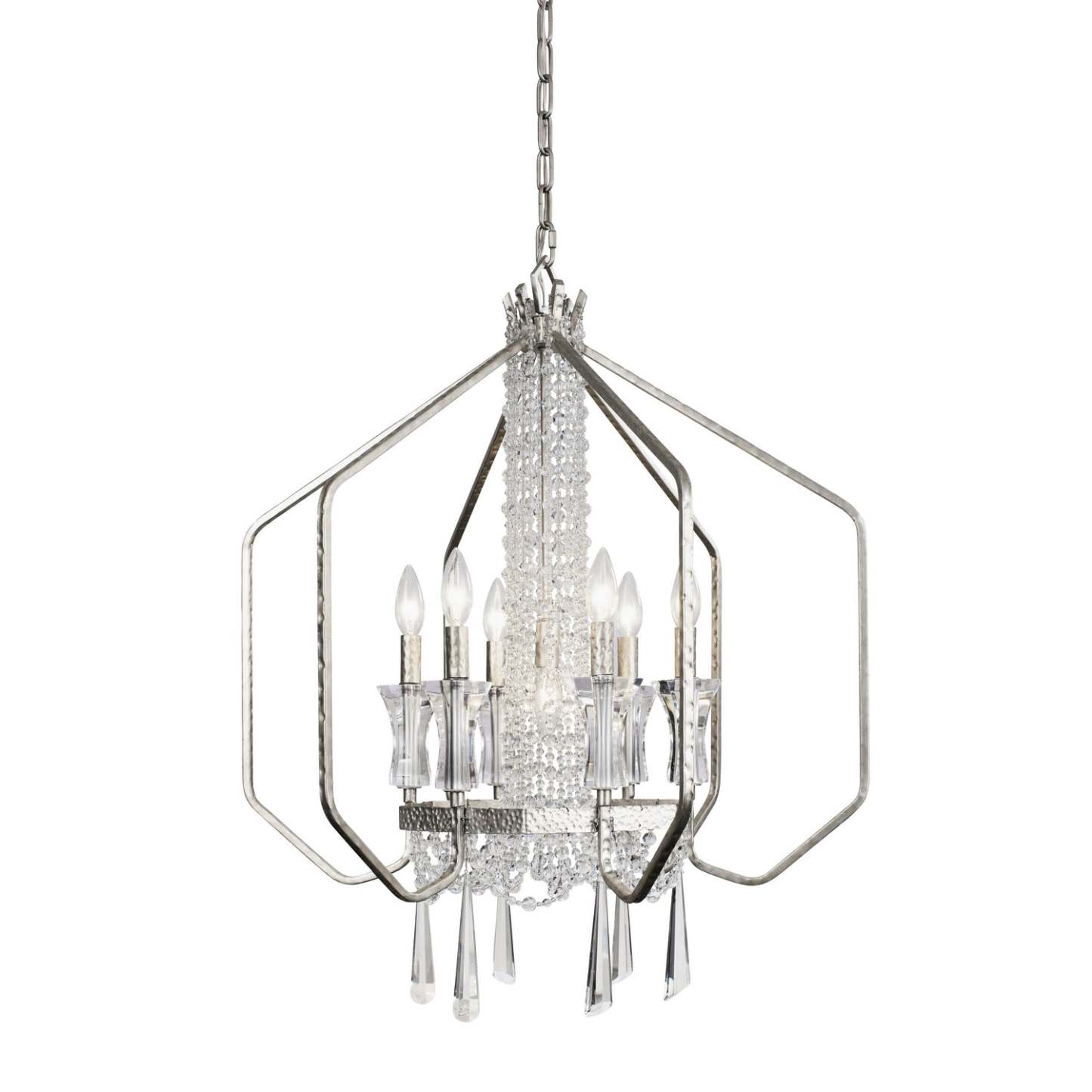 Baylor  Seven Light Pendant In Transcend Silver