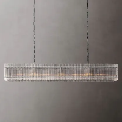 San Marc Handmade Glass Rectangle Chandelier 72"