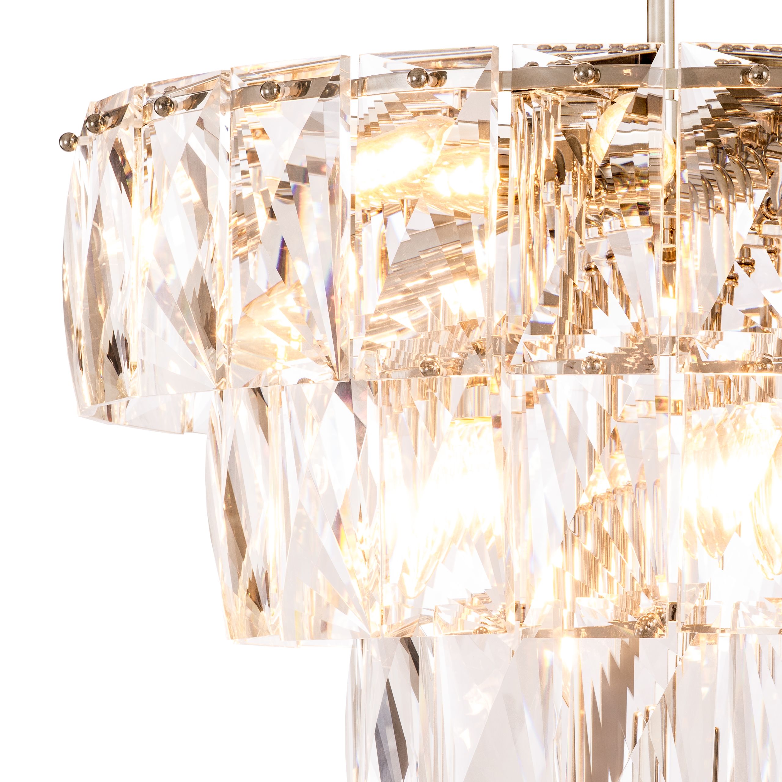 Modern Glass Chandelier [S/L] - [Clear/Smoke]
