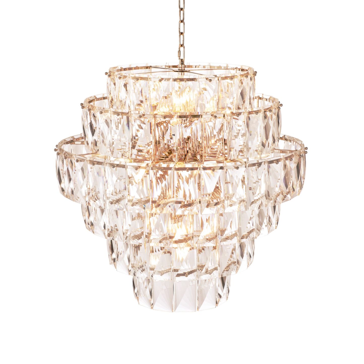 Modern Glass Chandelier [S/L] - [Clear/Smoke]