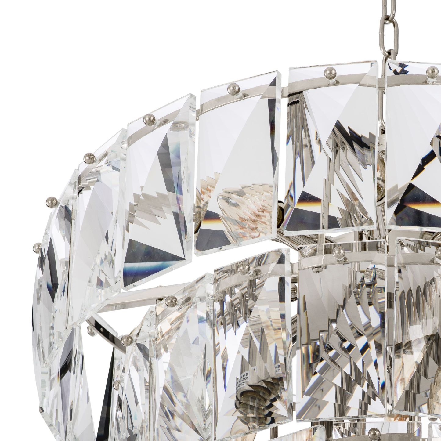 Modern Glass Chandelier [S/L] - [Clear/Smoke]