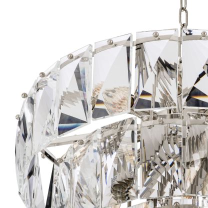 Modern Glass Chandelier [S/L] - [Clear/Smoke]